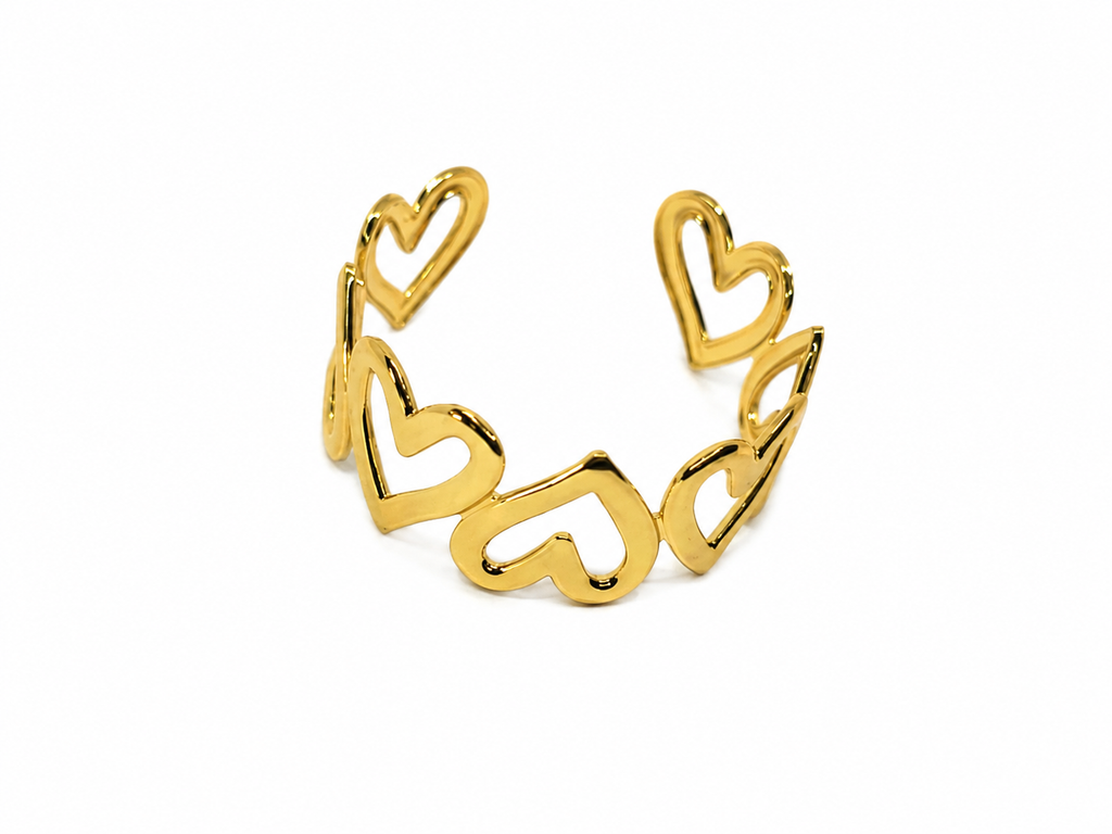 Amora Heart Cuff Bracelet