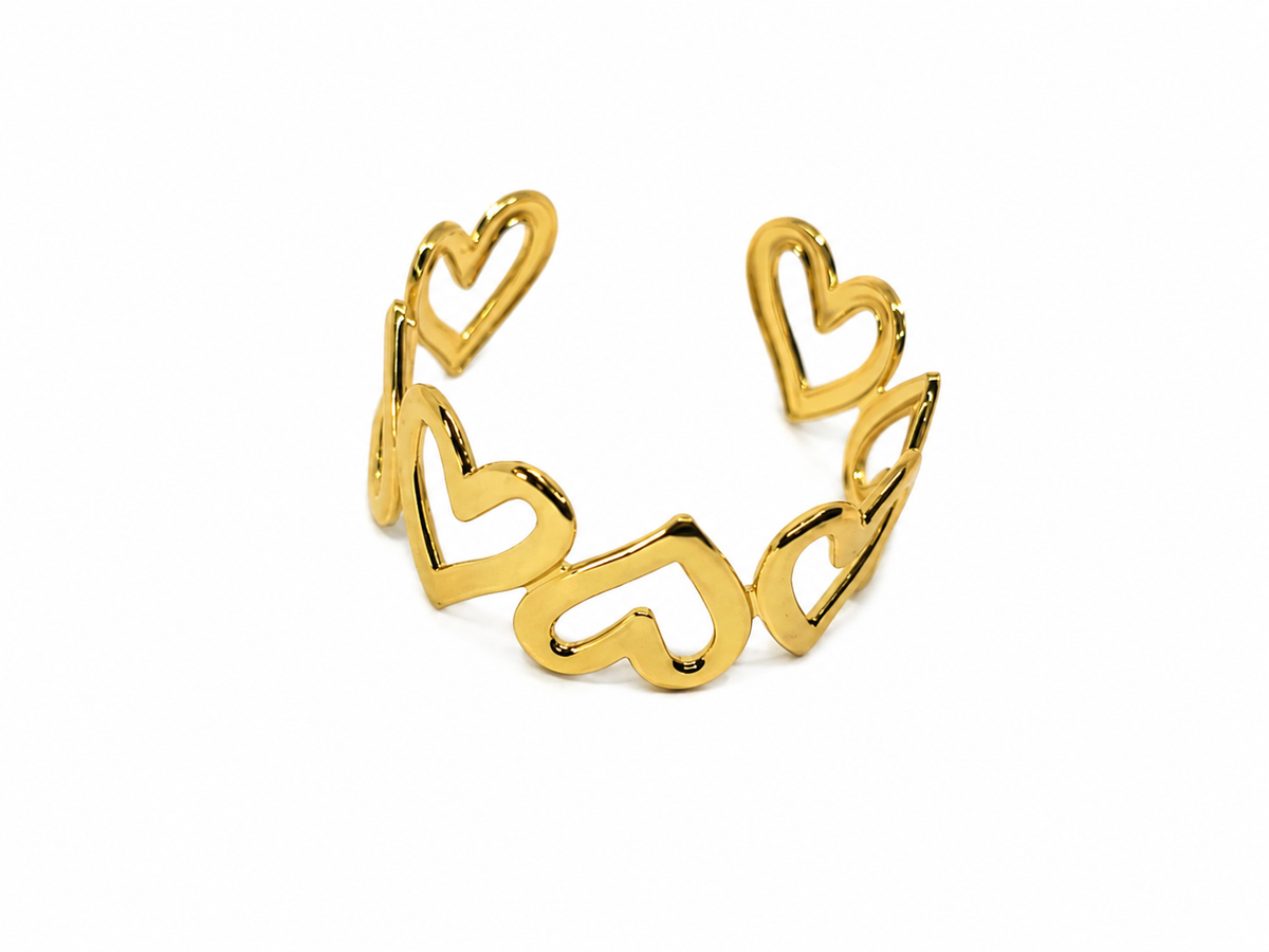 Amora Heart Cuff Bracelet