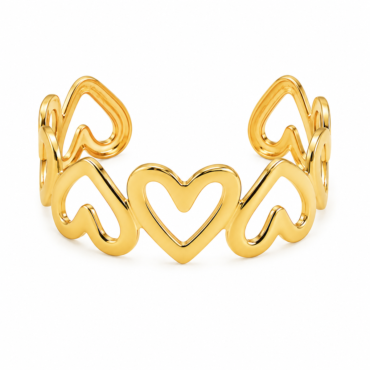 Amora Heart Cuff Bracelet