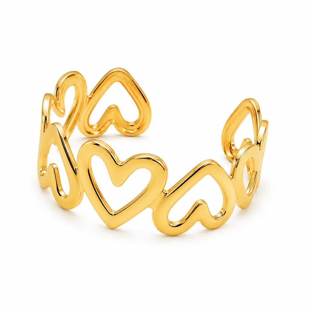 Amora Heart Cuff Bracelet