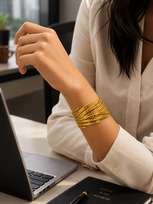 Aveline Feather Cuff