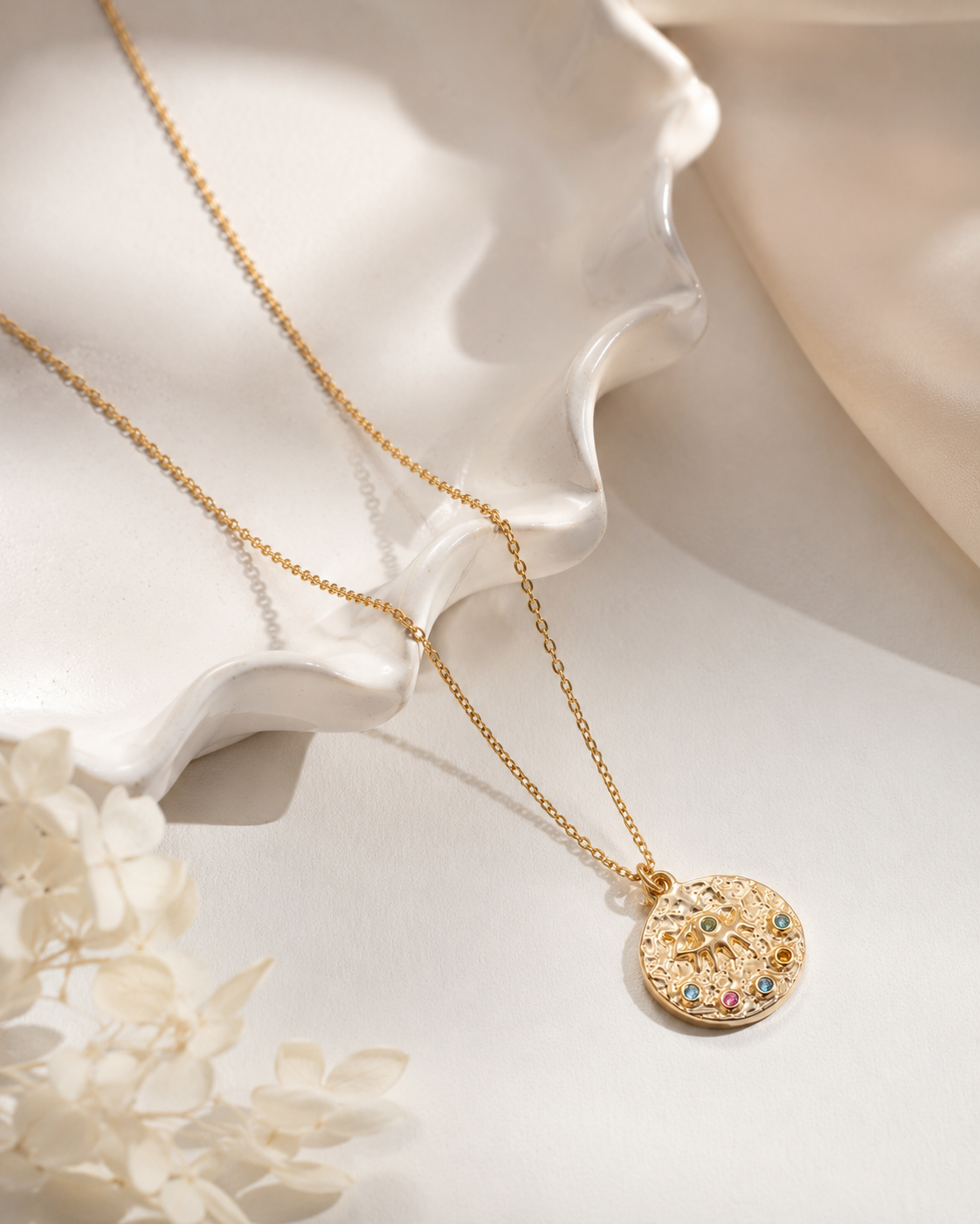 Celestial Zodiac Coin Necklace