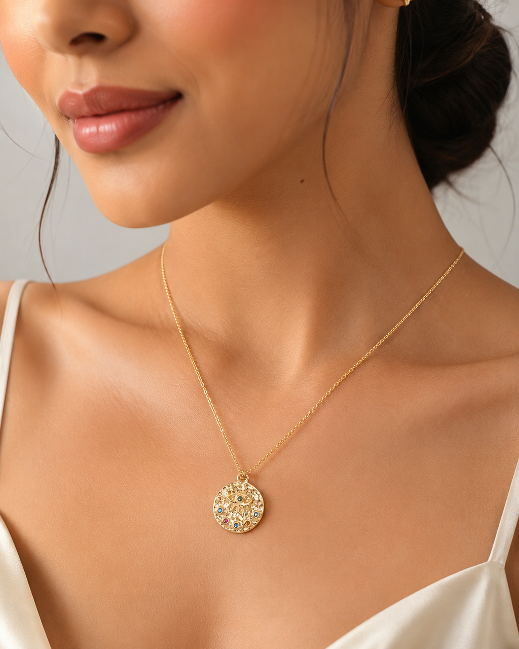 Celestial Zodiac Coin Necklace
