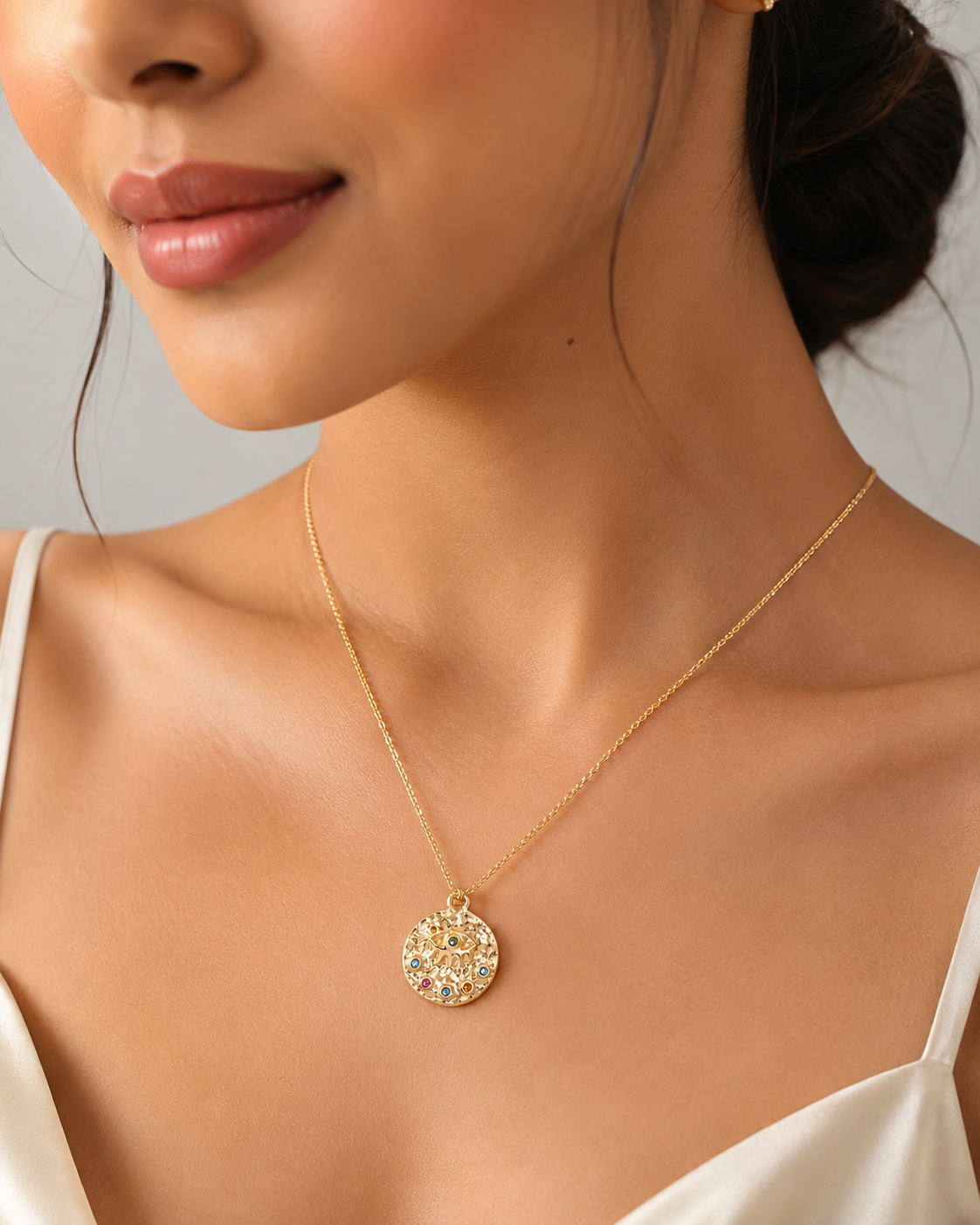 Celestial Zodiac Coin Necklace