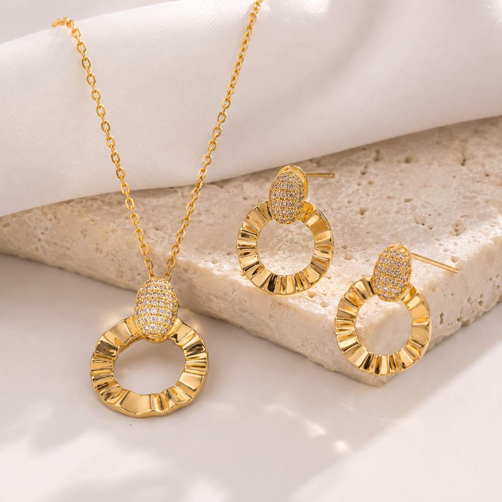 Halo Jewellery Set