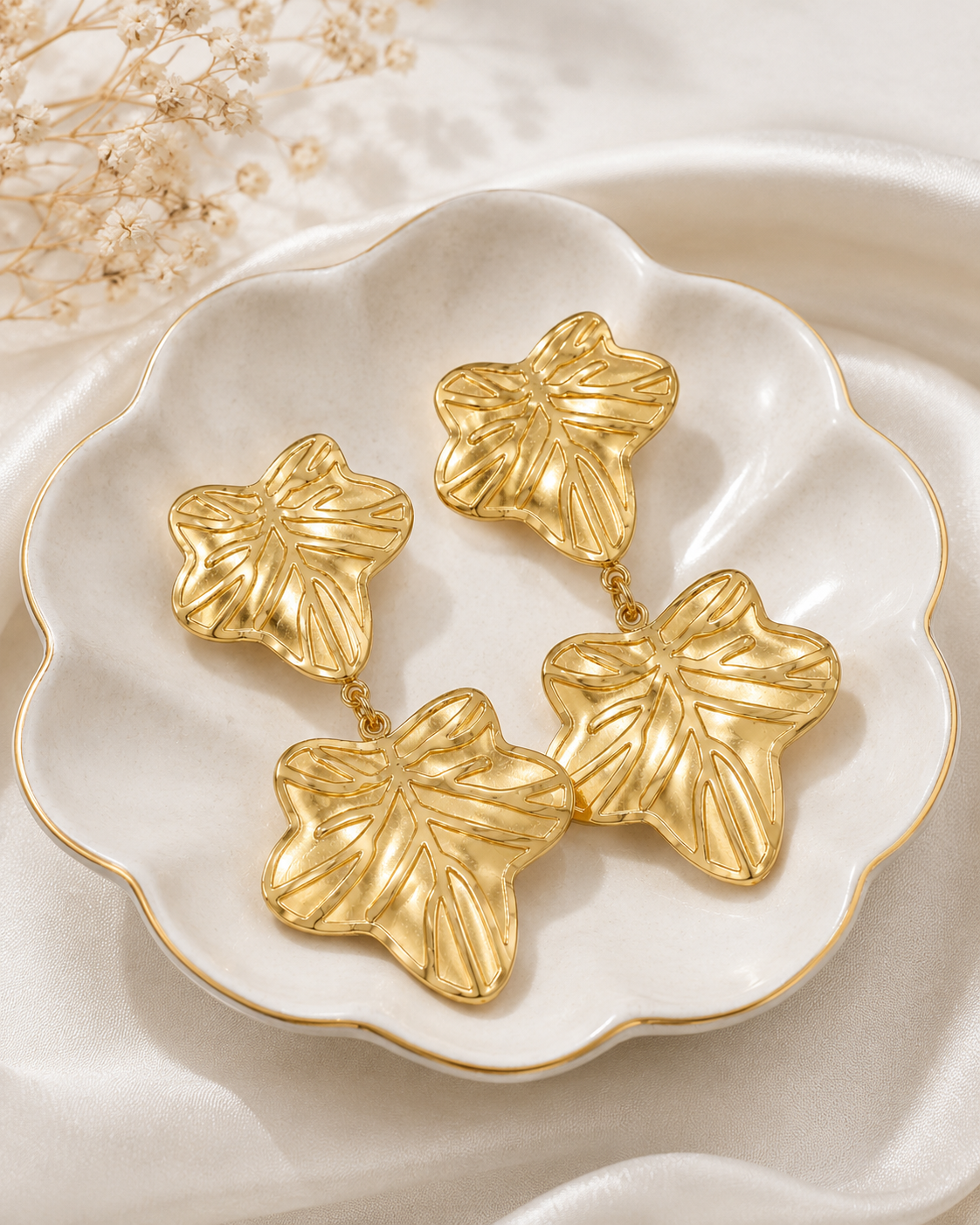 Leaf Drop Earrings