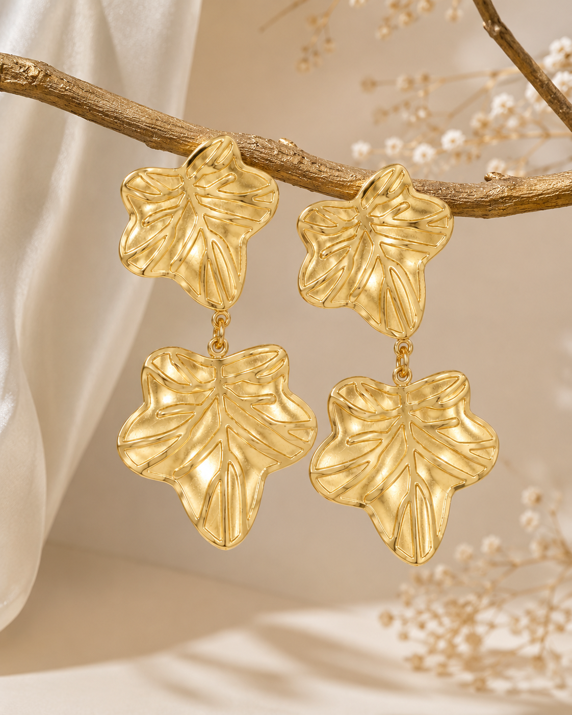 Leaf Drop Earrings