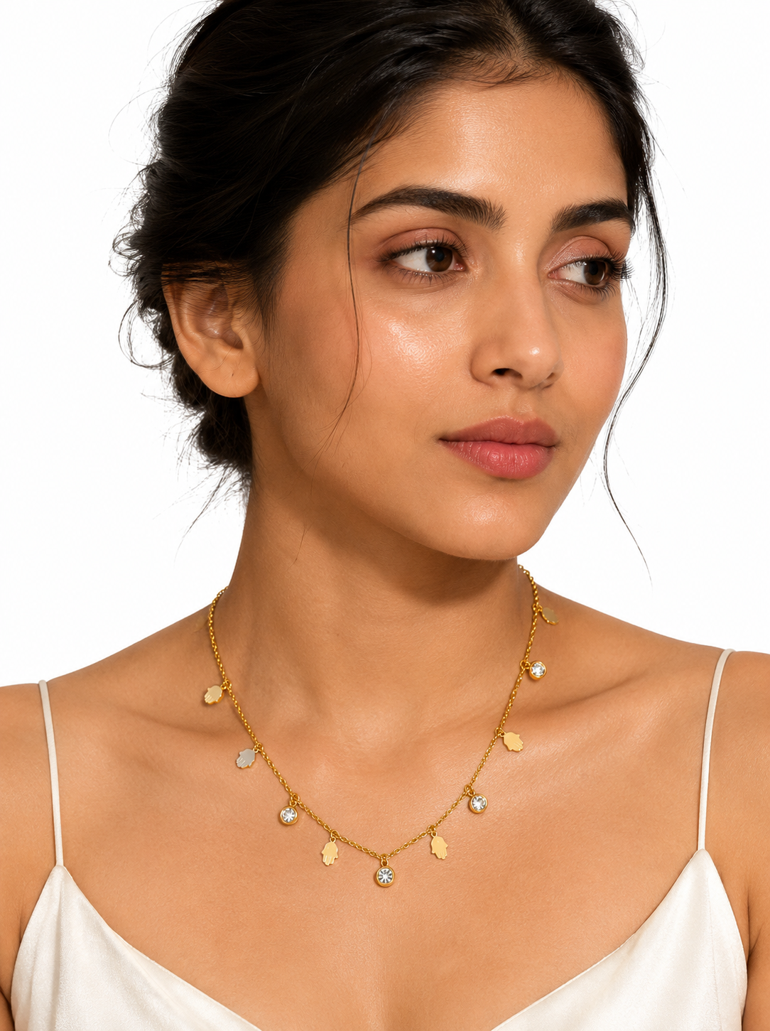 Lumi Hamsa Necklace