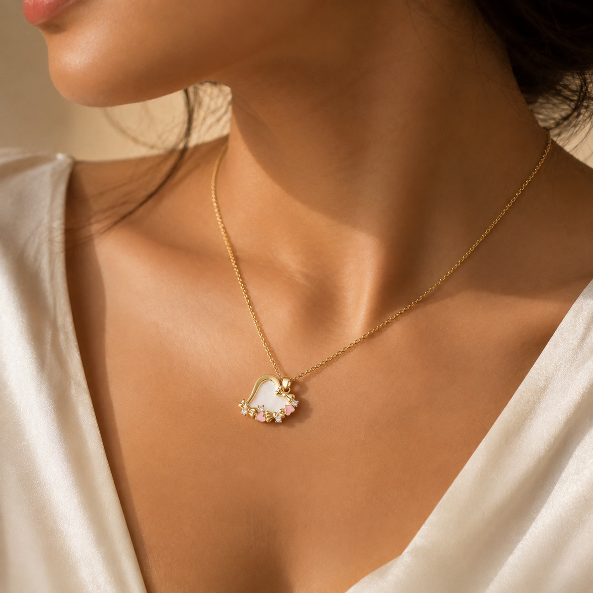 Roselle Heart Pendant