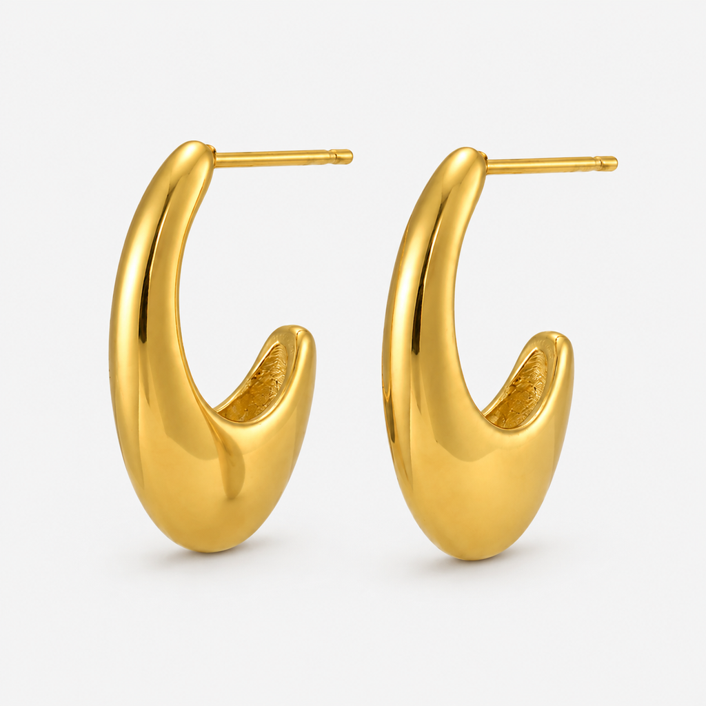 Sculpt Hoop Earrings