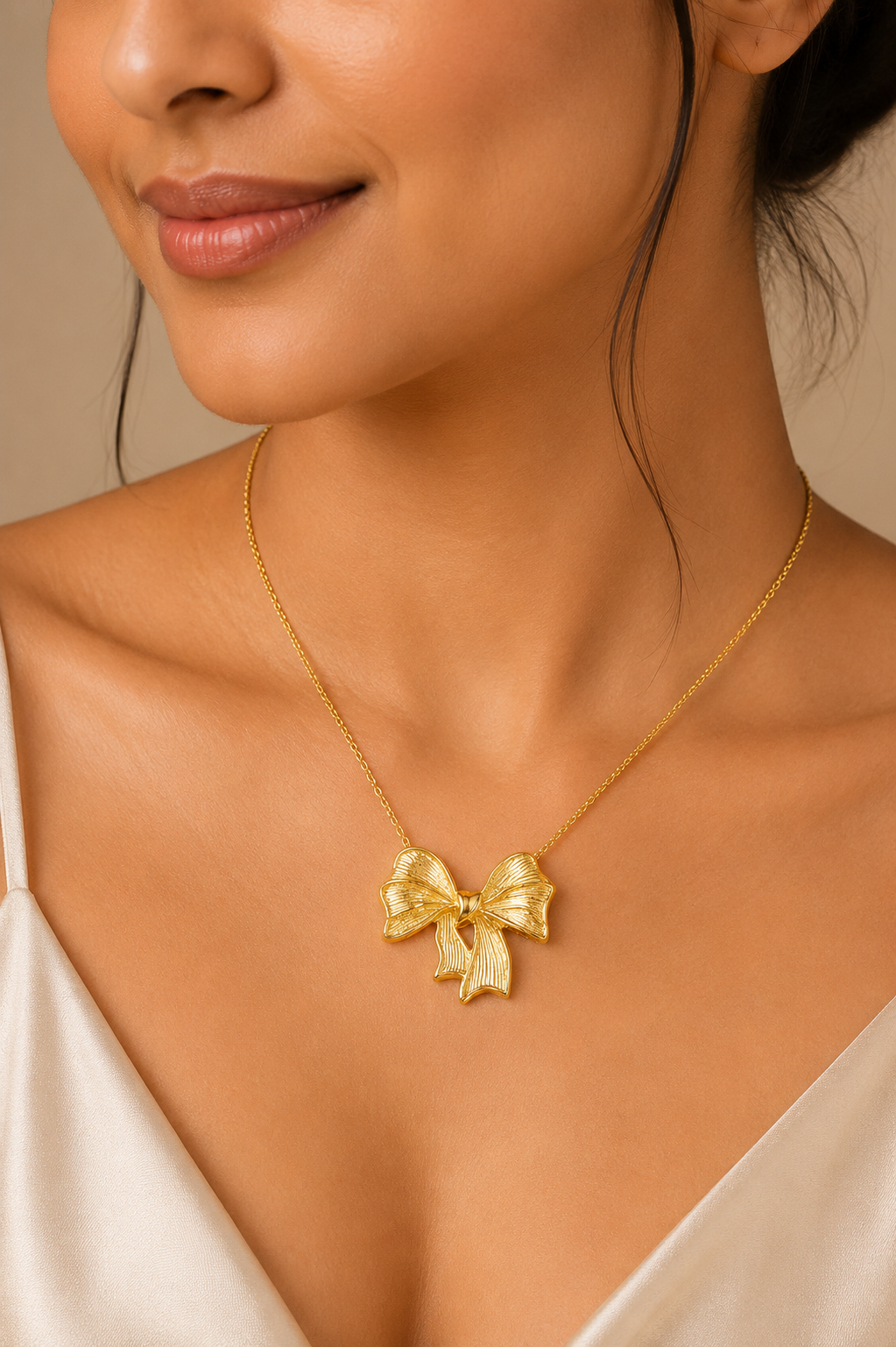 Bow Charm Necklace