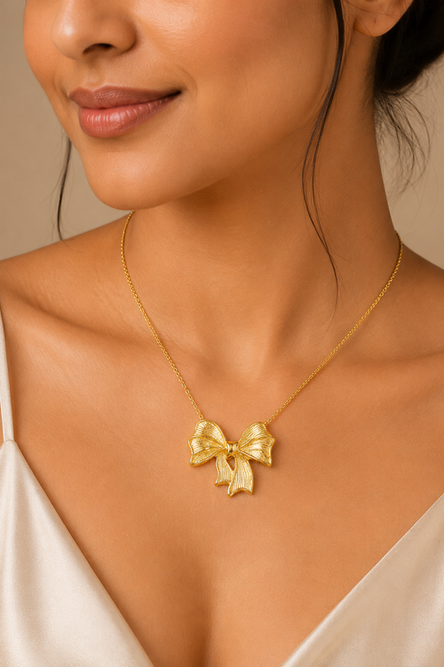 Bow Charm Necklace