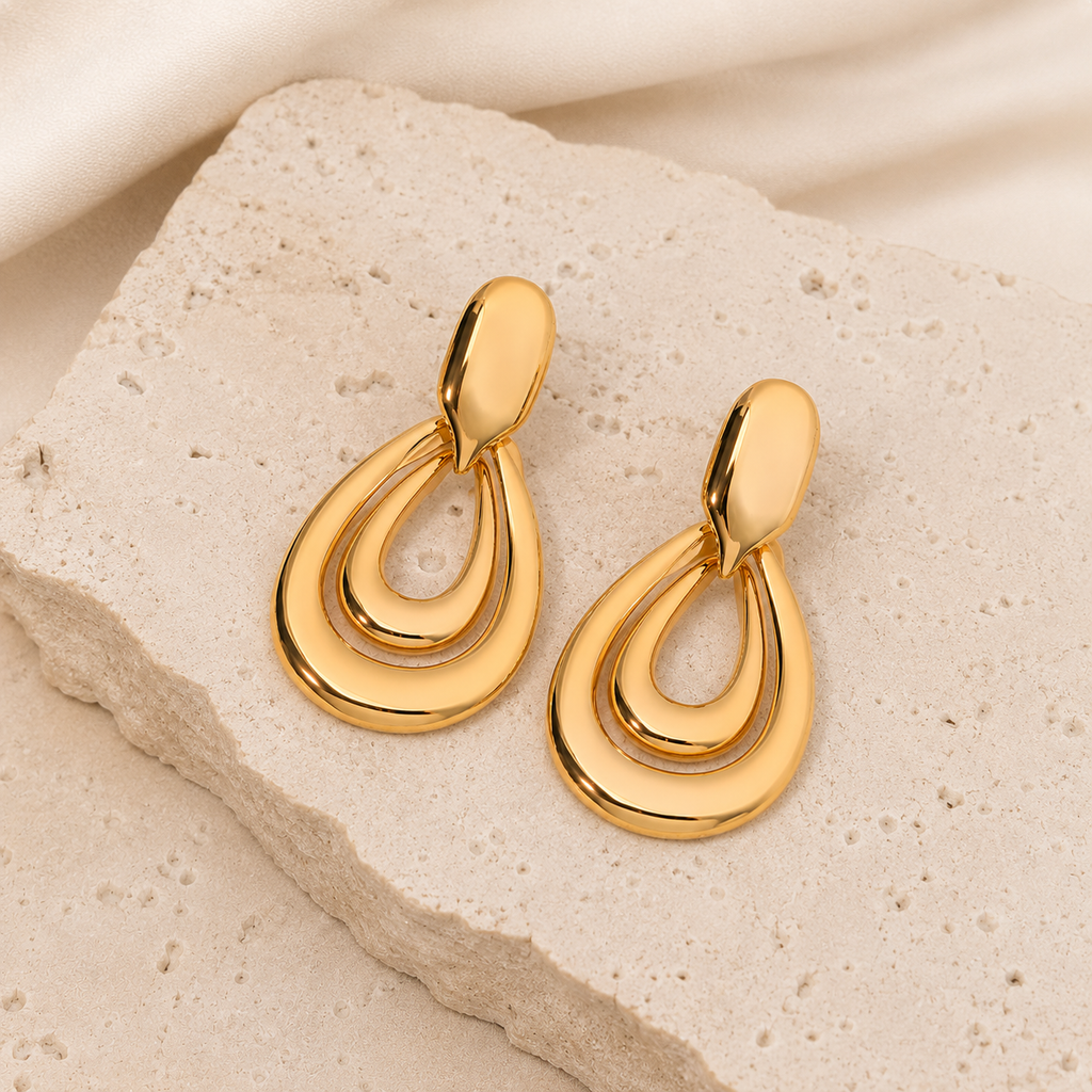 Droplets Heart Shape Earring