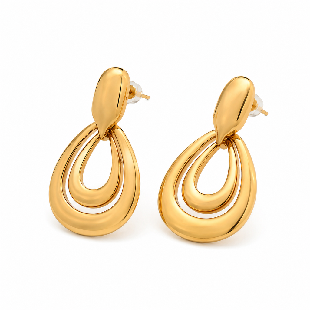 Droplets Heart Shape Earring
