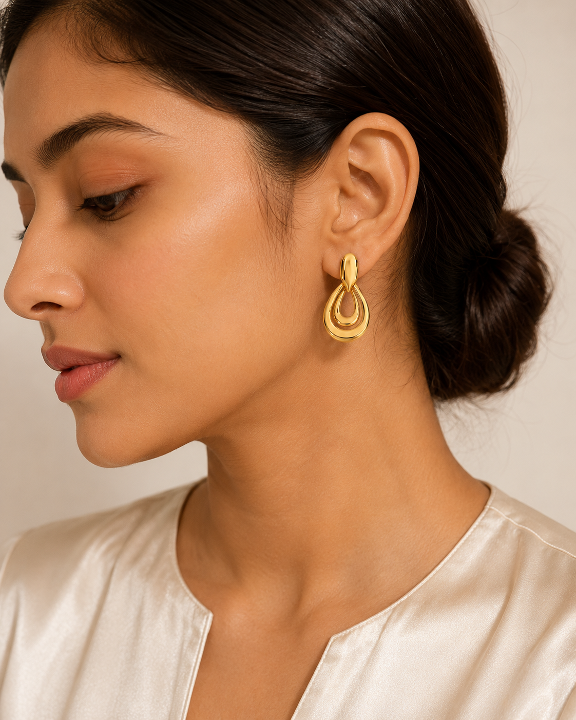 Droplets Heart Shape Earring