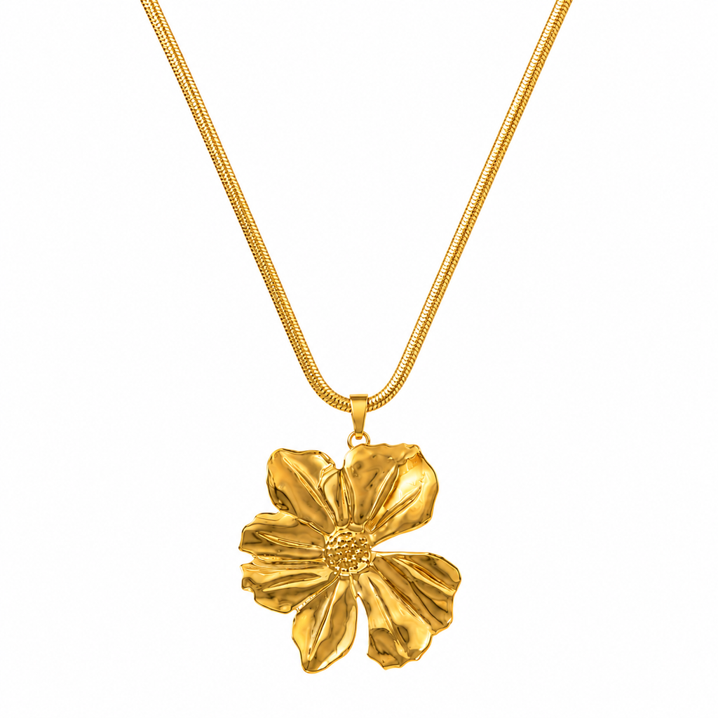 Exaggerated Flower Necklace | MIRAKSA