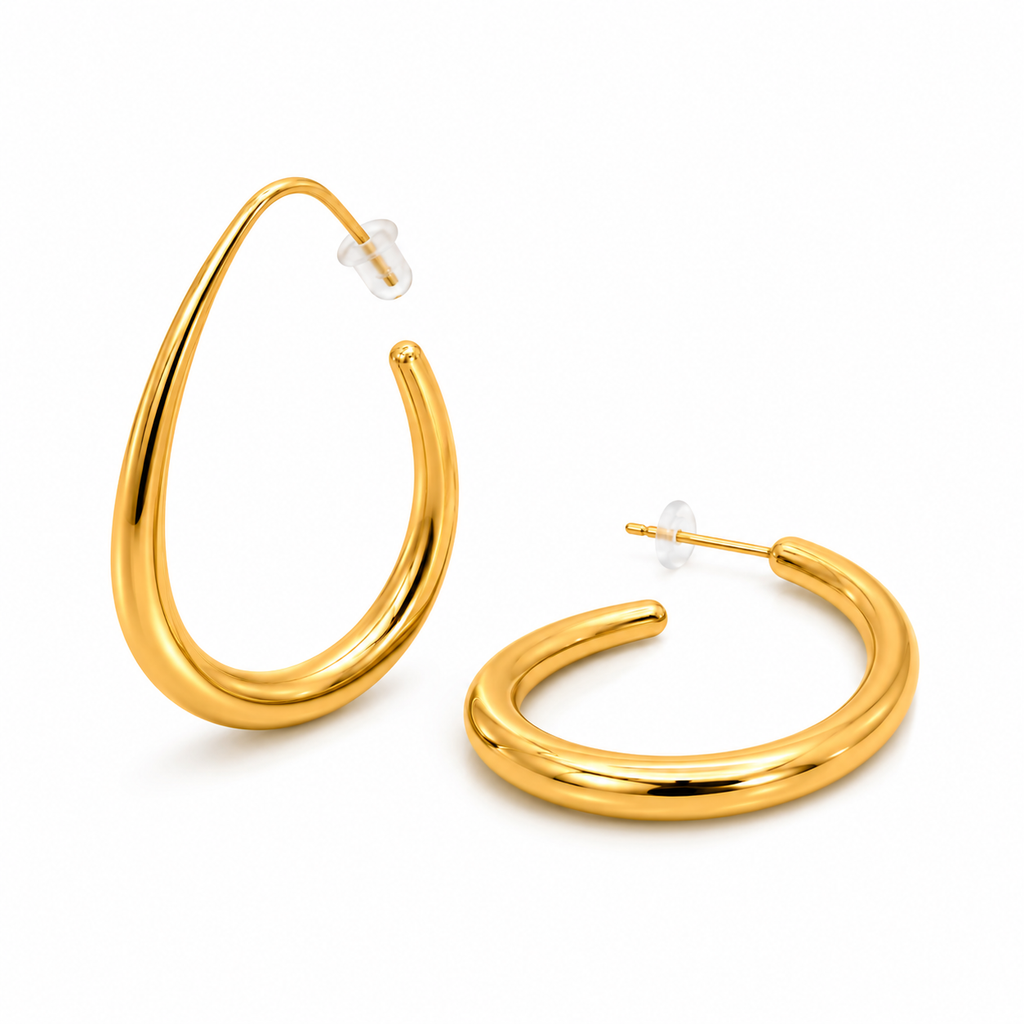 Gold Teardrop Earrings