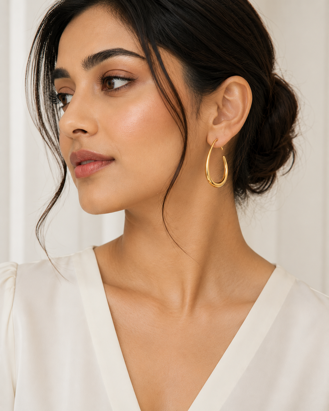 Gold Teardrop Earrings