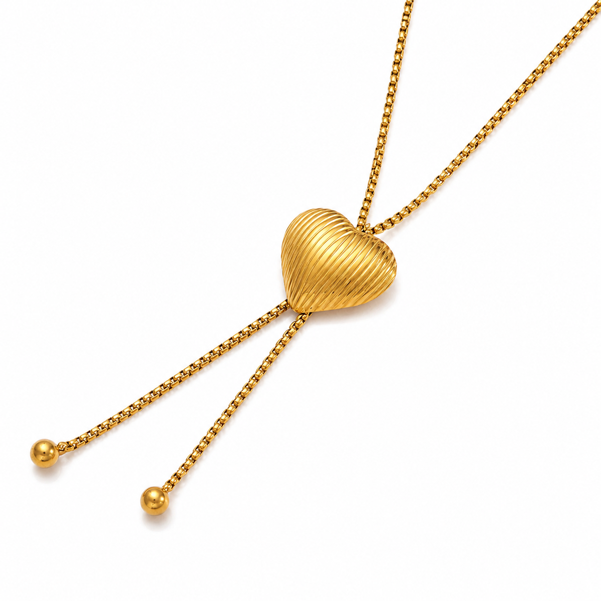 Heart Lariat Necklace