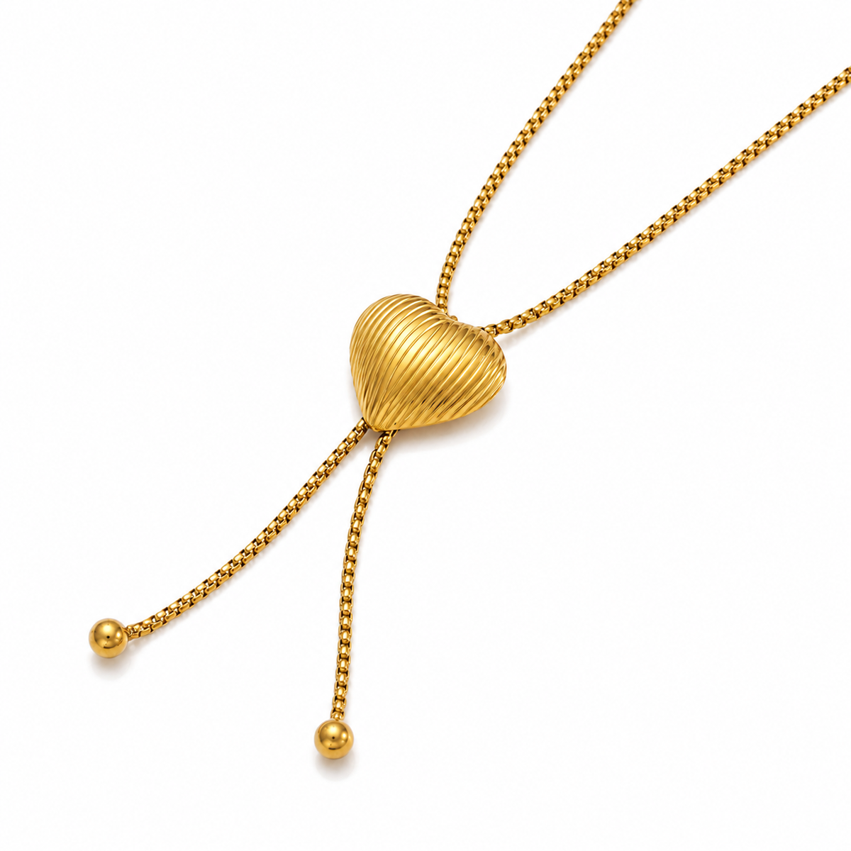 Heart Lariat Necklace