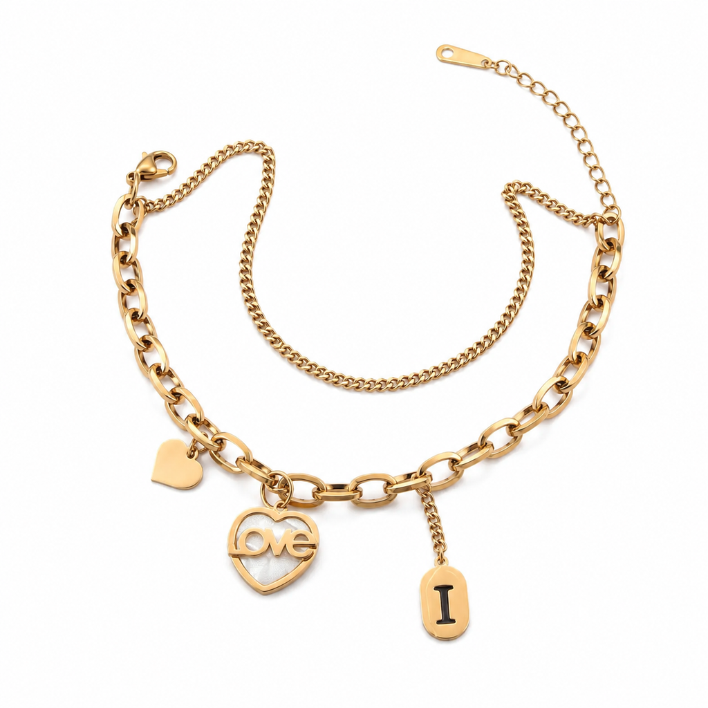Letter Charm Bracelet