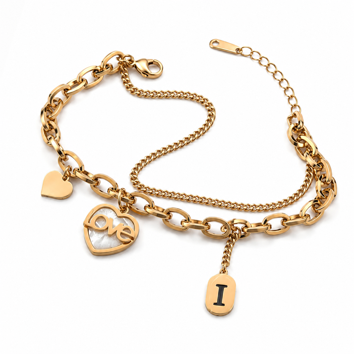 Letter Charm Bracelet