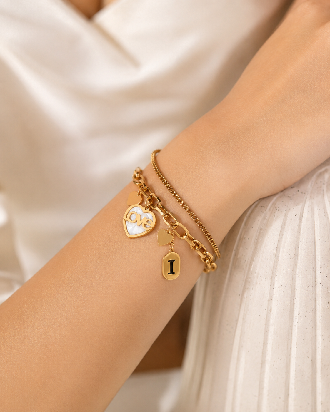 Letter Charm Bracelet