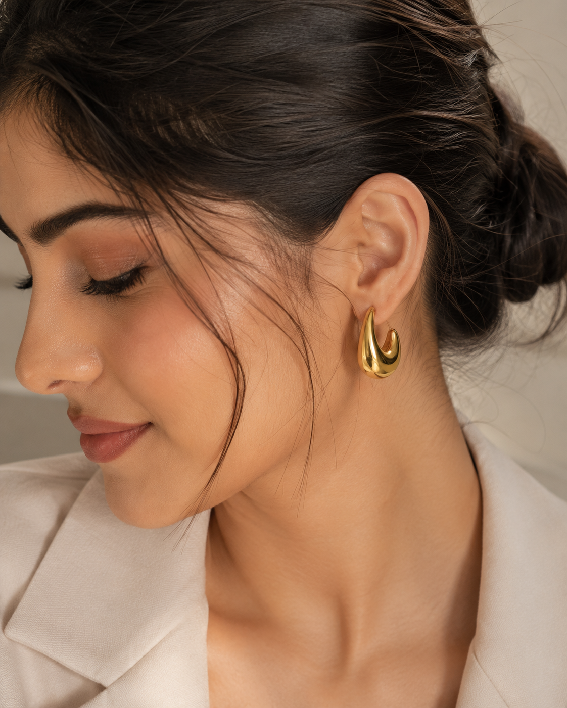 Sculpt Hoop Earrings