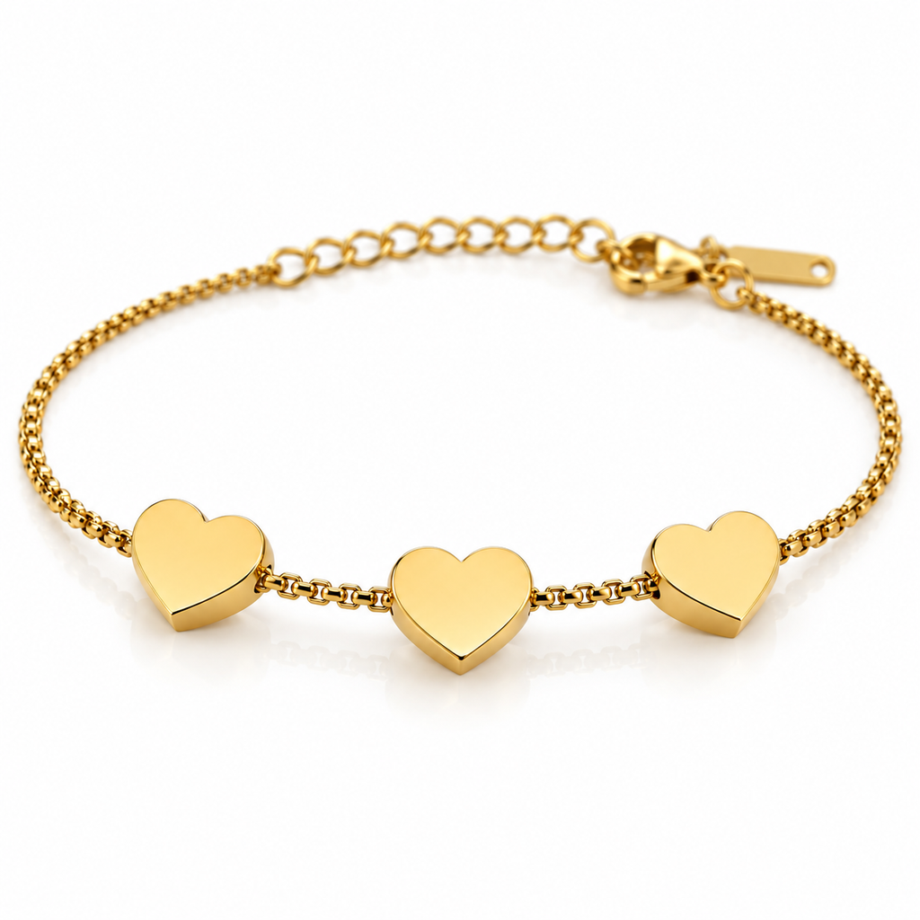 Trinity Heart Bracelet